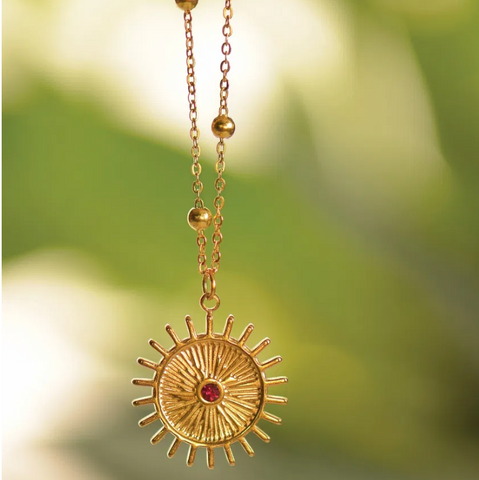 Hot Tomato Empire of The Sun Necklace - Gold
