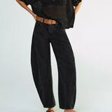 Free People Good Luck Barrel Jeans - Soundwave