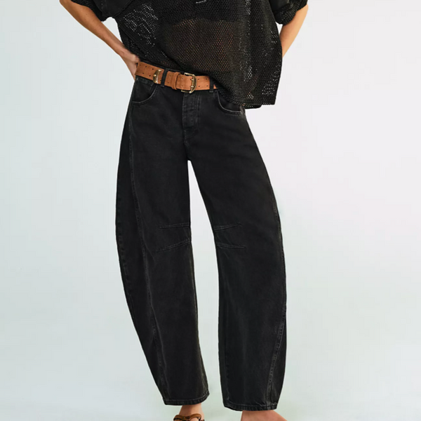 Free People Good Luck Barrel Jeans - Soundwave