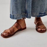 Free People Abilene Toe Loop Sandal - Luggage