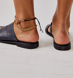 Free People Abilene Toe Loop Sandal - Black