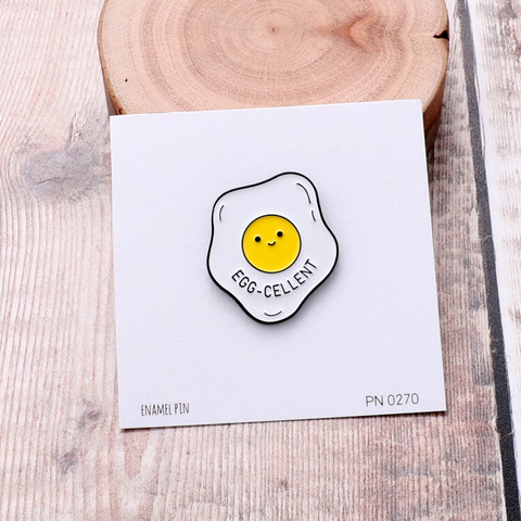 Attic Creations 'Egg-Cellent' Enamel Pin