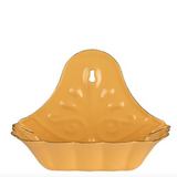 Yellow Enamel Soap Dish