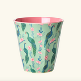 Melamine Cup - Green Peacock Power Print