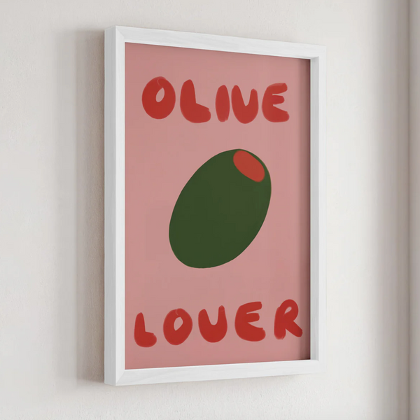 Nephthys Illustrated Olive Lover Framed Print