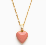 Amano Studios Large Enamel Heart Locket - Rose