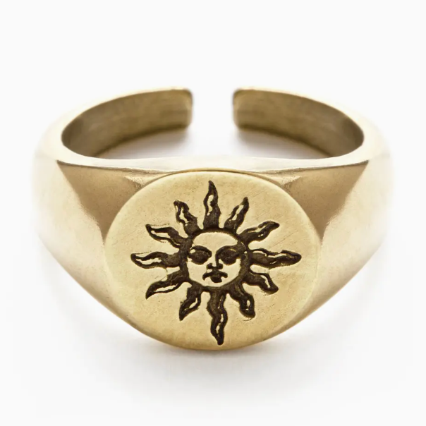 Amano Studios El Sol Signet Ring
