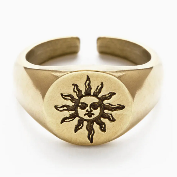 Amano Studios El Sol Signet Ring
