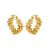 Consortium Jagged Hoop - Gold