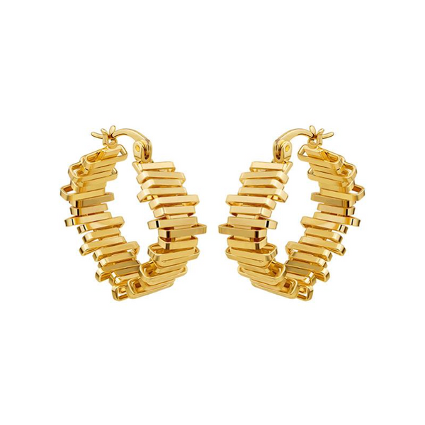 Consortium Jagged Hoop - Gold