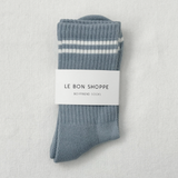 Le Bon Shoppe Boyfriend Socks - Blue/Grey