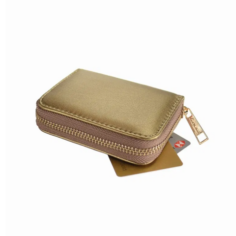 Hot Tomato Credit Card Organiser - Old Gold