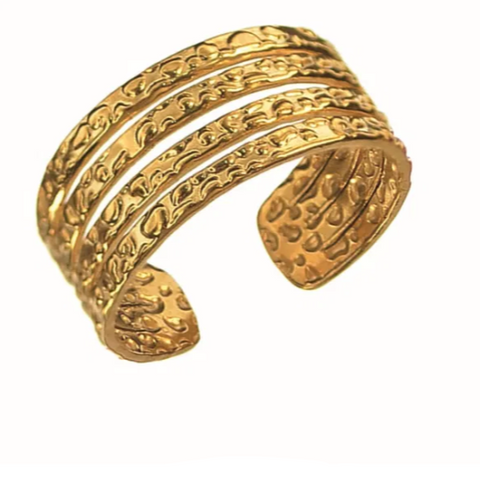 Hot Tomato Ribbons Adjustable Ring