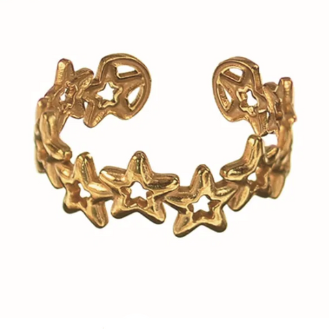 Hot Tomato Star Chain Ring
