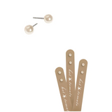Hot Tomato Mini Pearl Studs