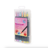 Legami Set of 12 Brush Markers - Pastel
