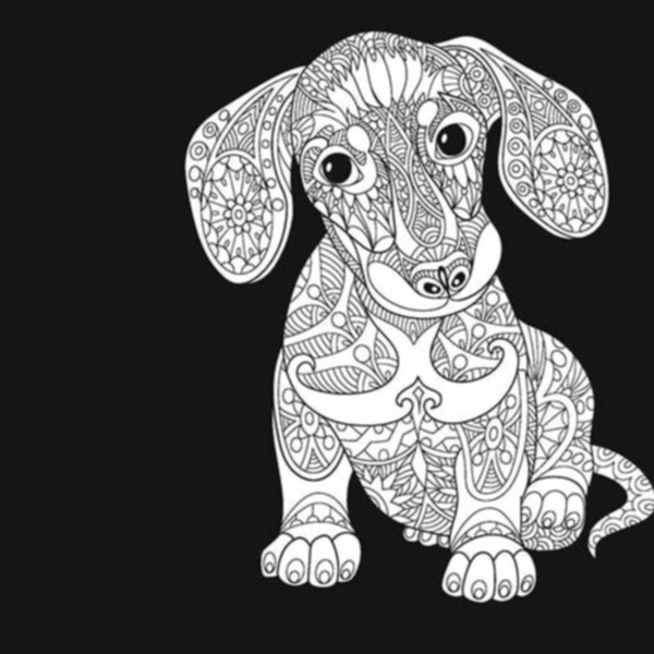 Happy Dogs Colouring Book