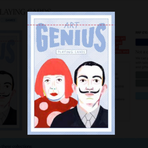 Art Genius Playing Cards