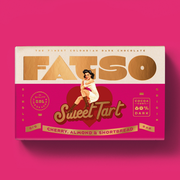 Fatso Sweet Tart - Cherry, Almond and Shortbread Chocolate