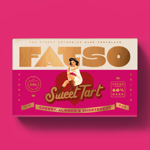Fatso Sweet Tart - Cherry, Almond and Shortbread Chocolate