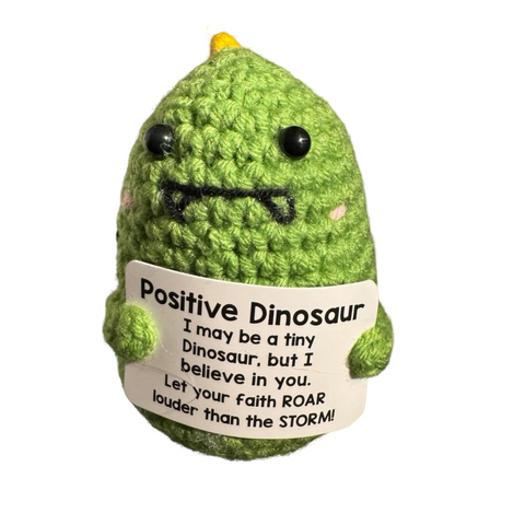 Positive Crochet Dinosaur