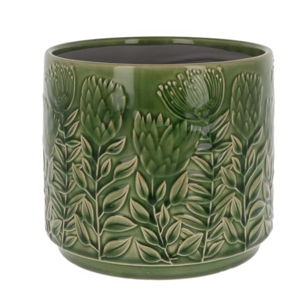 Deco Glaze Planter Artichokes