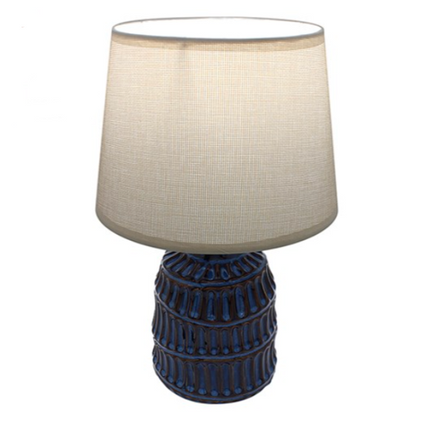 Dome Table Lamp & Shade - Blue