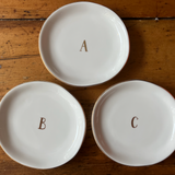 One & Eight Gold Letter Trinket Dish
