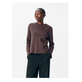 Object Long Sleeved Knitted Pullover - Seal Brown