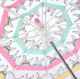 Children's Rabbit Print Dome Umbrella
