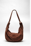 Free People Roma Suede Tote - Rust