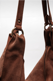 Free People Roma Suede Tote - Rust