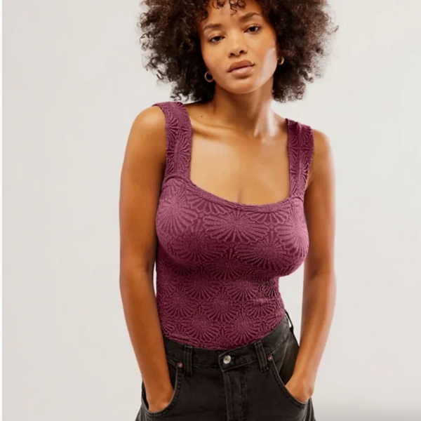 Free People Love Letter Cami - Beet Red