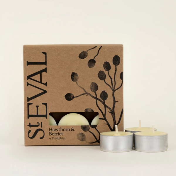 St Eval Tealights - Hawthorn & Berries - Pack of 9