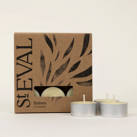 St Eval Tealights - Embers - Pack of 9