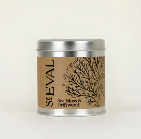 St Eval Candle Tin - Sea Moss and Driftwood
