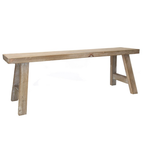 Natural Wood Decorative Bench