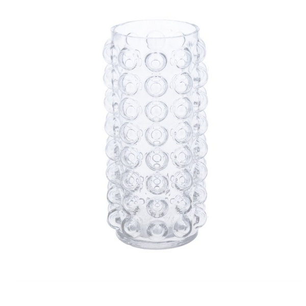 Clear Glass Bubble Vase
