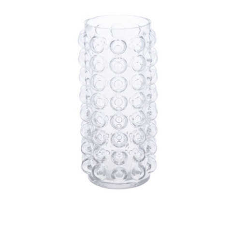 Clear Glass Bubble Vase