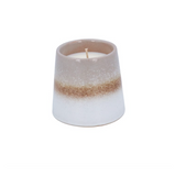 Beige Reactive Glaze Stoneware Scented Candle