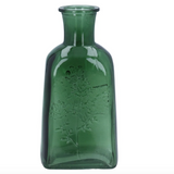 Glass Wildflower Bottle Vase