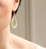 Silk Purse, Sow's Ear Sprig Hoop Earrings
