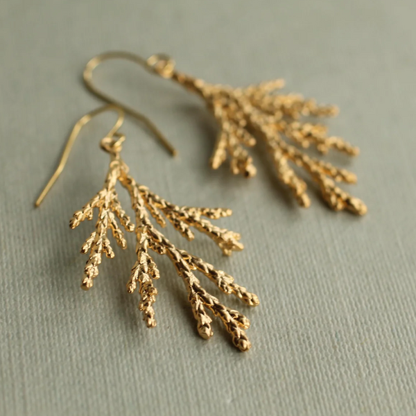 Silk Purse, Sow's Ear Conifer Earrings