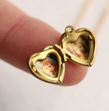 Silk Purse, Sow's Ear Tiny Heart Berry Locket Necklace