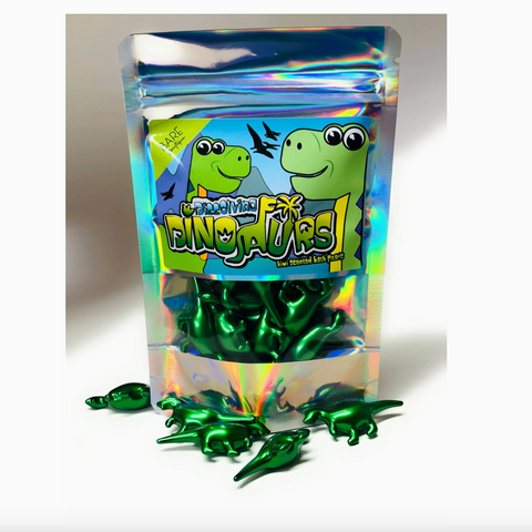 Dissolving Dinosaur Shaped Bath Pearls - Kiwi Scented
