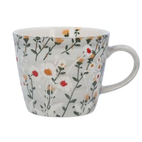 Grey Wild Daisy Mug