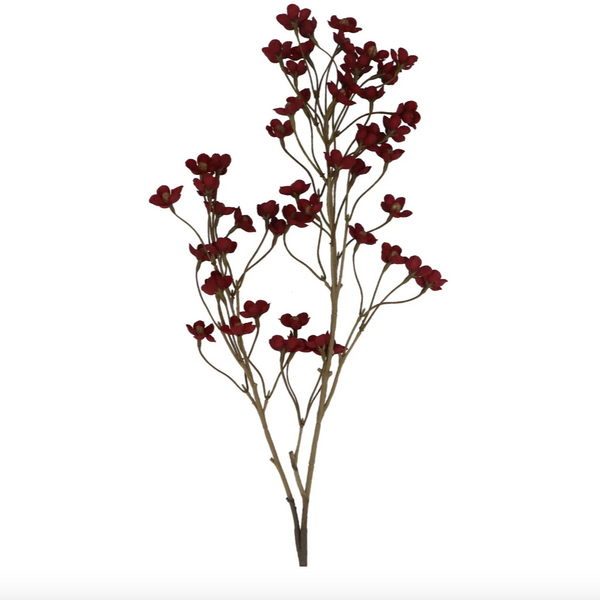 Antique Burgundy Plum Blossom Branch