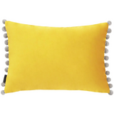 Palampu Fiesta Feather Cushion - Mimosa/Silver