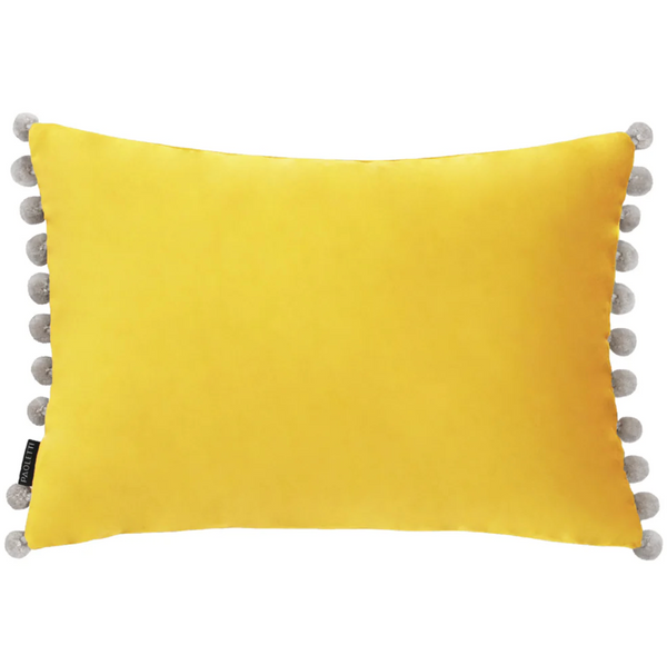 Palampu Fiesta Feather Cushion - Mimosa/Silver