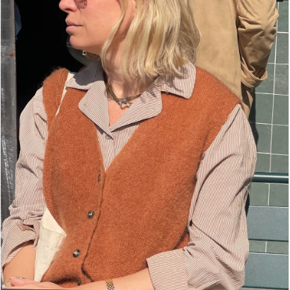 OST London Erika Mohair Vest - Hazel